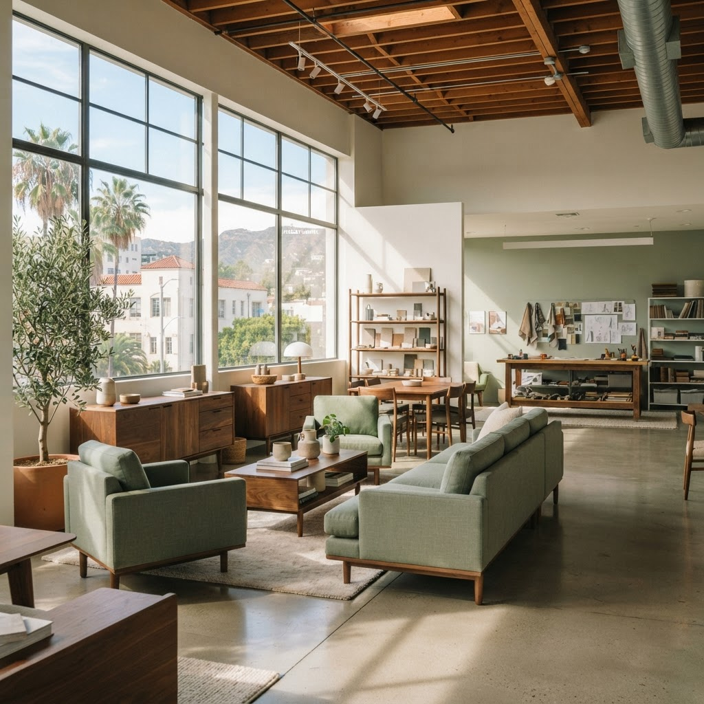 Dospex Vasren design studio and showroom in Los Angeles